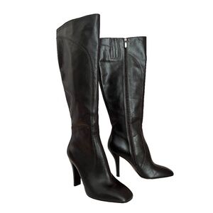 Espresso Leather Tall Boots